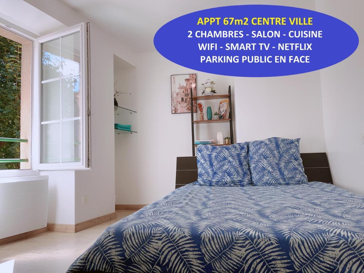 Apt 67M2 Hyper Centre: 2 Chambres, Cuisine Tv Wifi 丰特奈勒孔特 外观 照片